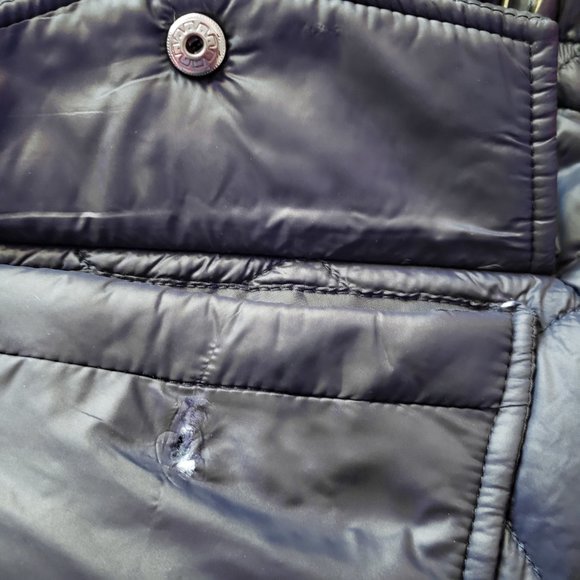 Women's Quilted Jacket - Navy - Picture 11 of 11